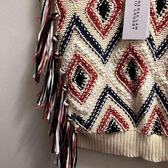 NWT “DEREK LAM” COWGIRL TOP/SIZE M/HANDMADE DESIGN/UNIQUE/MULTICOLOR - Picture 4 of 11